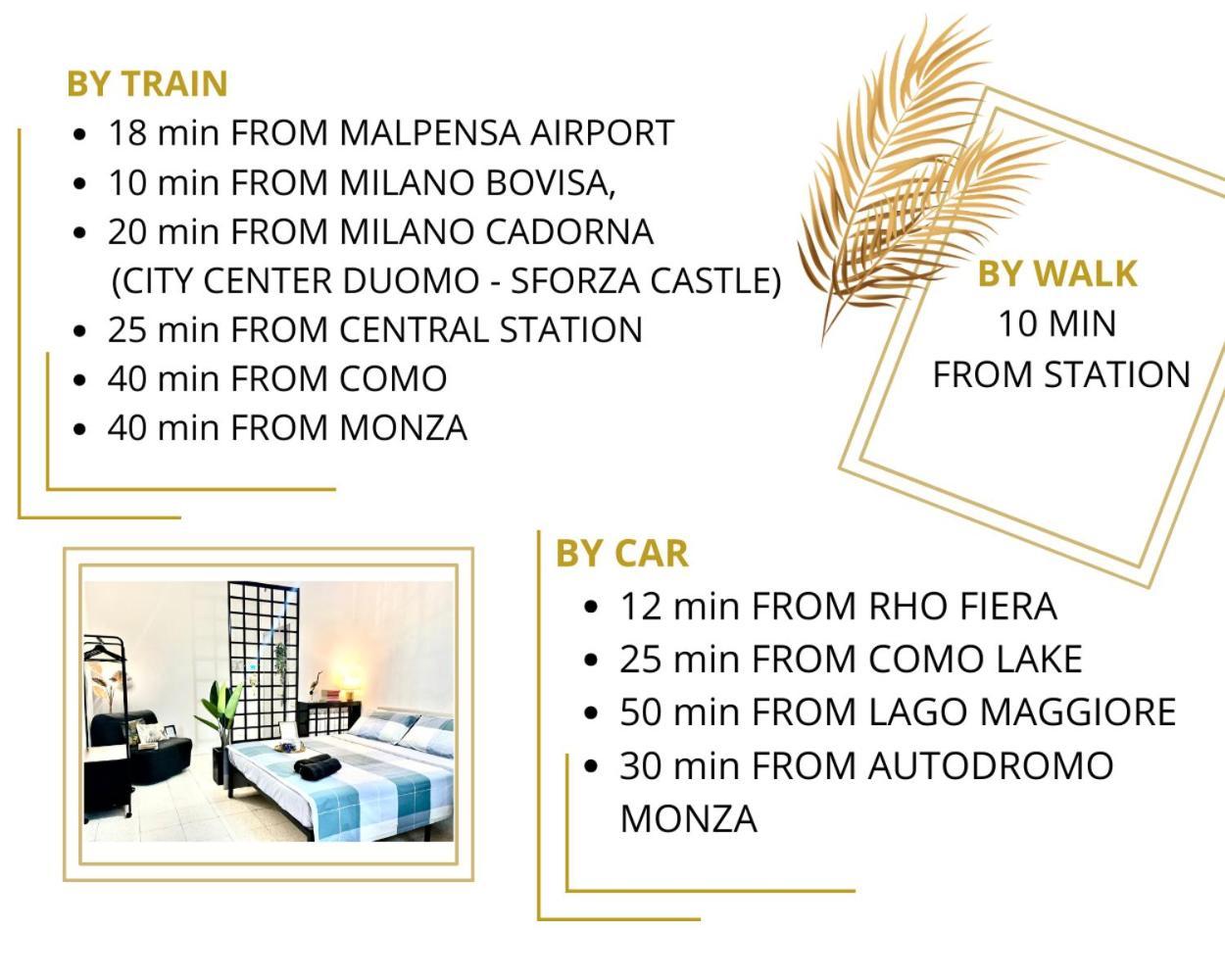 A Due Passi - 1 Milano - Como - Malpensa Aeroporto - Rho Fiera 사론노 외부 사진